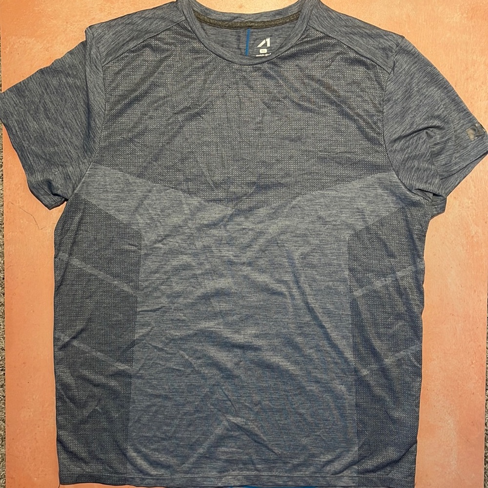 AL1VE Men's Elite Performance T-Shirt Heathered Gray Active Tee Athleisure - XL